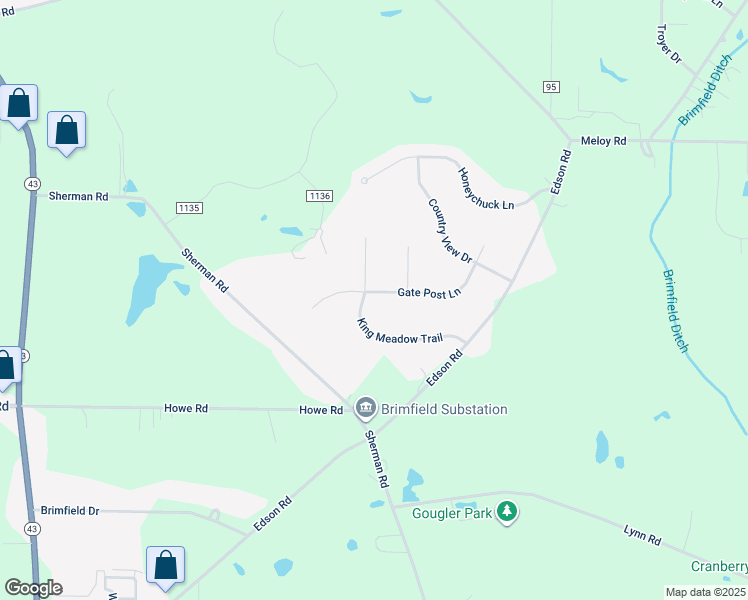 map of restaurants, bars, coffee shops, grocery stores, and more near 4790 Gate Post Ln in Kent
