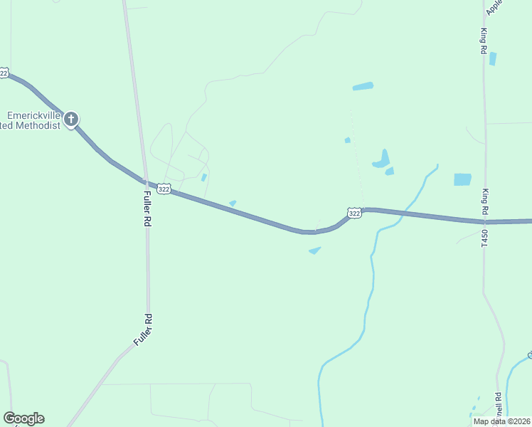 map of restaurants, bars, coffee shops, grocery stores, and more near 12696 U.S. 322 in Brookville