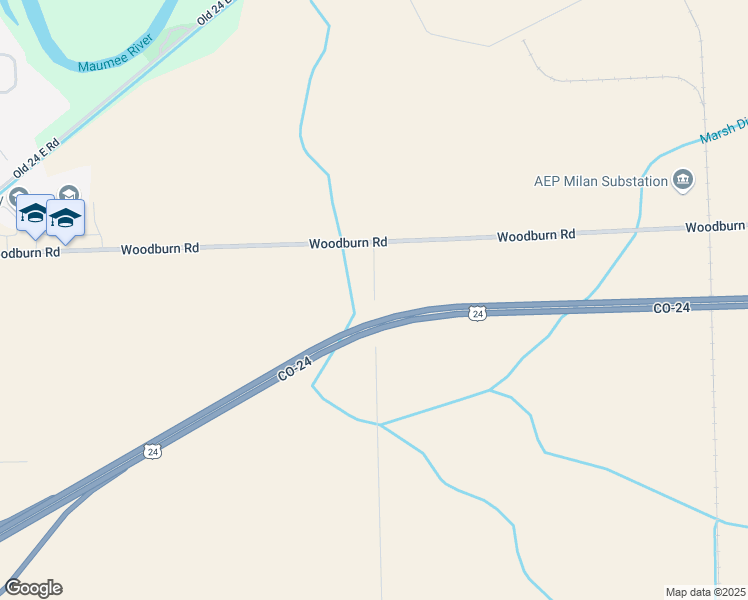 map of restaurants, bars, coffee shops, grocery stores, and more near 3901 North Roussey Road in Woodburn