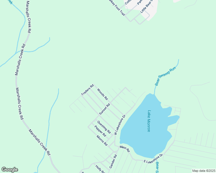 map of restaurants, bars, coffee shops, grocery stores, and more near 1252 Alder Road in East Stroudsburg