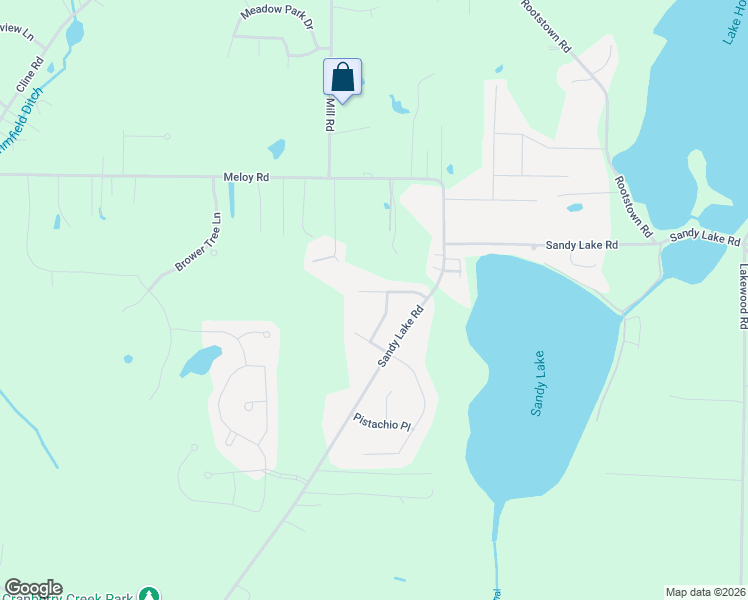 map of restaurants, bars, coffee shops, grocery stores, and more near 2505 Acorn Avenue in Ravenna