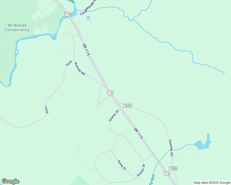 map of restaurants, bars, coffee shops, grocery stores, and more near 6198 Pennsylvania 115 in Blakeslee