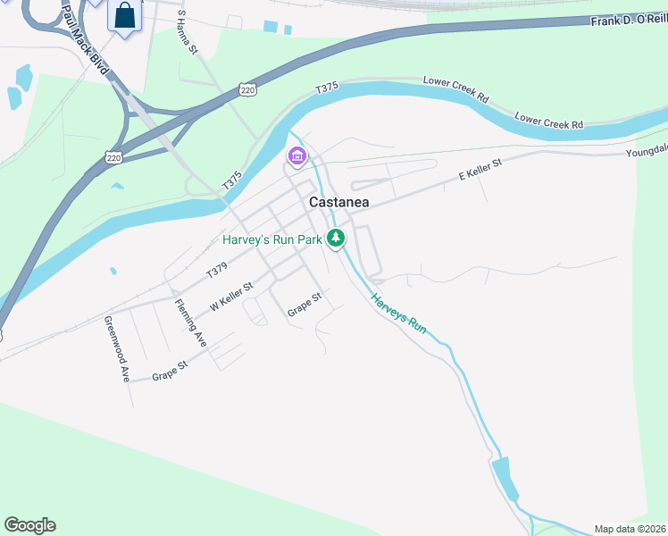 map of restaurants, bars, coffee shops, grocery stores, and more near 334 Nittany Road in Lock Haven