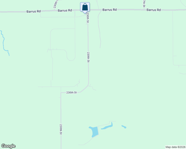 map of restaurants, bars, coffee shops, grocery stores, and more near 52563 230th Street in Glenwood