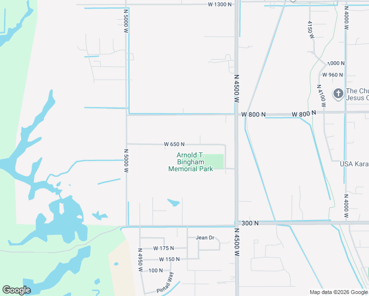 map of restaurants, bars, coffee shops, grocery stores, and more near 4719 West 650 North in West Point