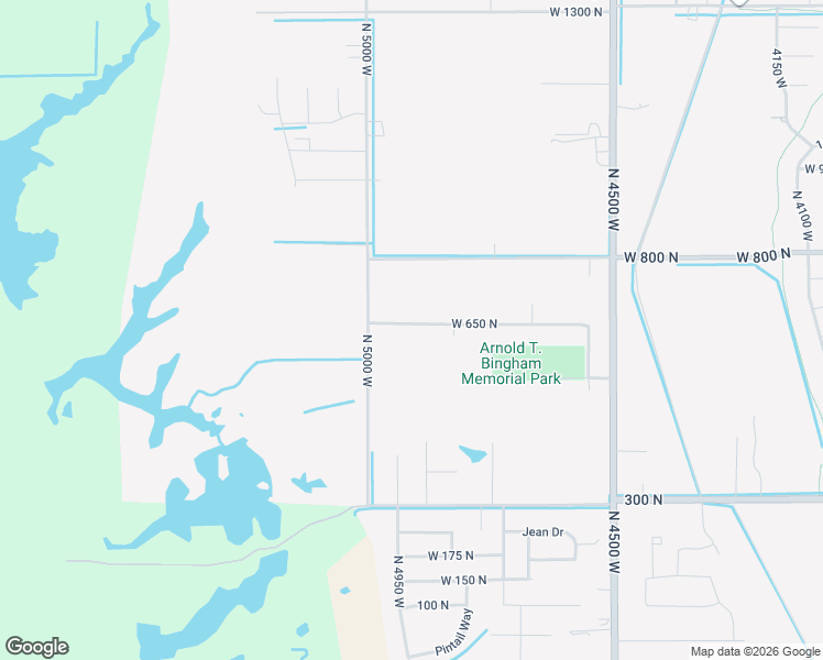 map of restaurants, bars, coffee shops, grocery stores, and more near 4901 West 650 North in West Point