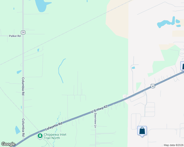 map of restaurants, bars, coffee shops, grocery stores, and more near 5714 Lafayette Road in Medina