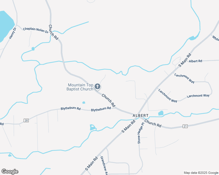 map of restaurants, bars, coffee shops, grocery stores, and more near 107 Lines Lane in Mountain Top