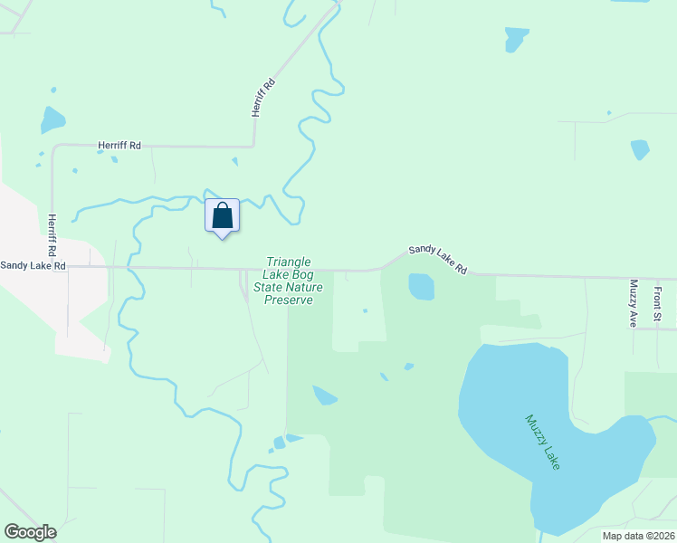 map of restaurants, bars, coffee shops, grocery stores, and more near 3664 Sandy Lake Road in Ravenna