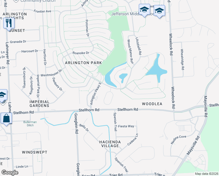 map of restaurants, bars, coffee shops, grocery stores, and more near 4605 Crystal Ridge Cove in Fort Wayne