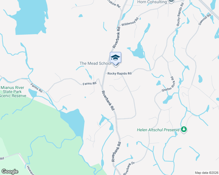 map of restaurants, bars, coffee shops, grocery stores, and more near 13 Ridgecrest Road in Stamford