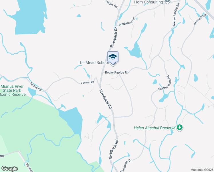 map of restaurants, bars, coffee shops, grocery stores, and more near 13 Ridgecrest Road in Stamford