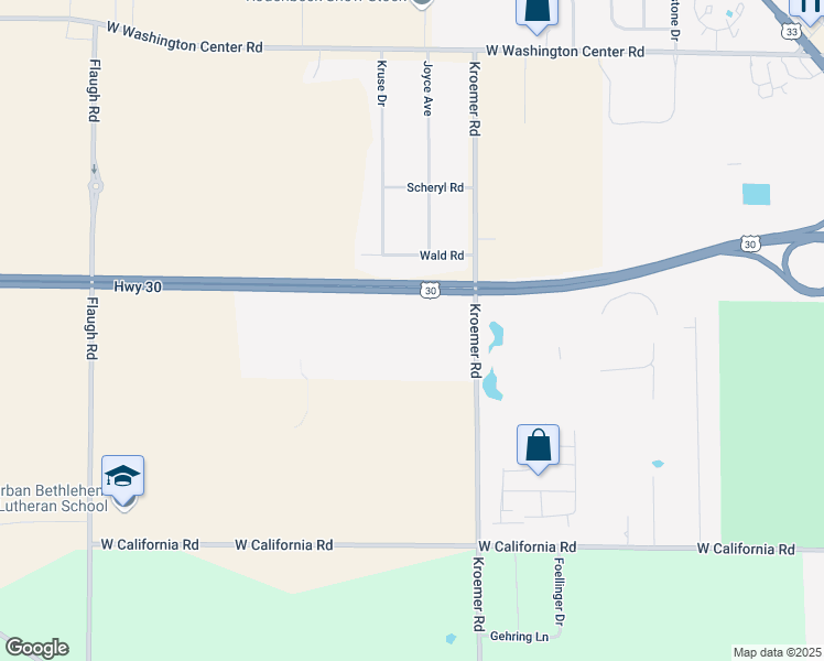 map of restaurants, bars, coffee shops, grocery stores, and more near 8317 East Tillman Road in Fort Wayne