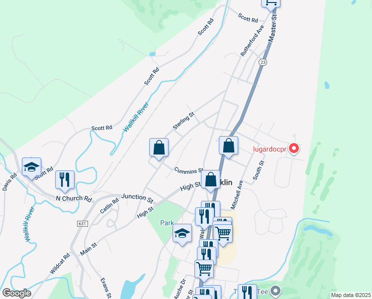 map of restaurants, bars, coffee shops, grocery stores, and more near 51 Nestor Street in Franklin