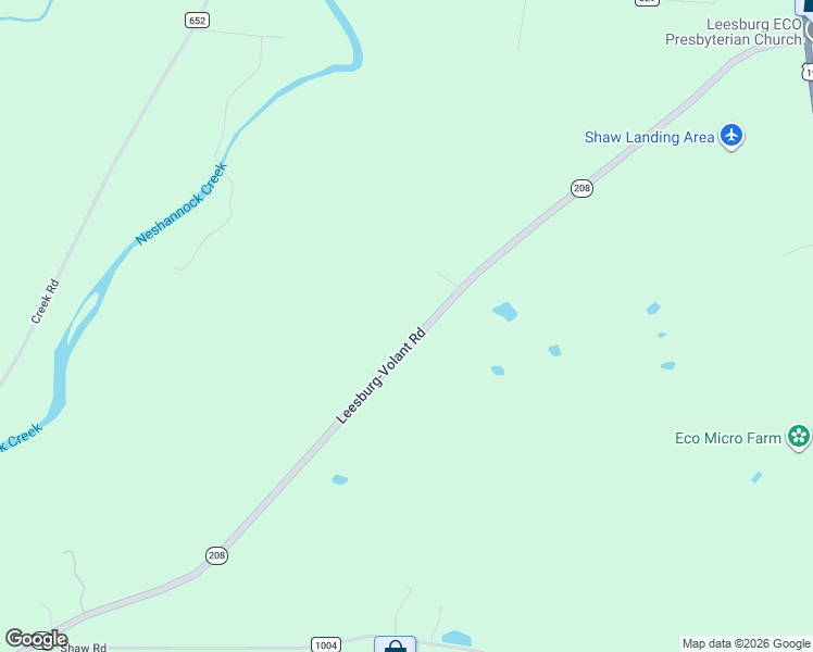 map of restaurants, bars, coffee shops, grocery stores, and more near 2828 Leesburg-Volant Road in Volant