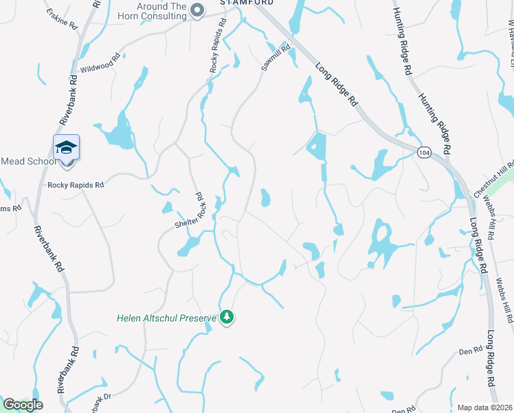 map of restaurants, bars, coffee shops, grocery stores, and more near 8 Dundee Road in Stamford