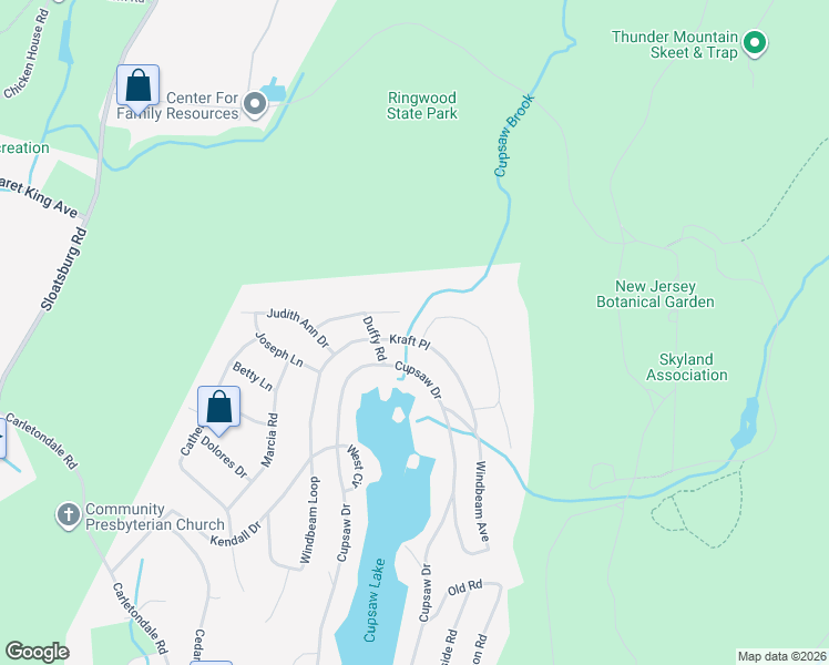 map of restaurants, bars, coffee shops, grocery stores, and more near 79 Kraft Place in Ringwood