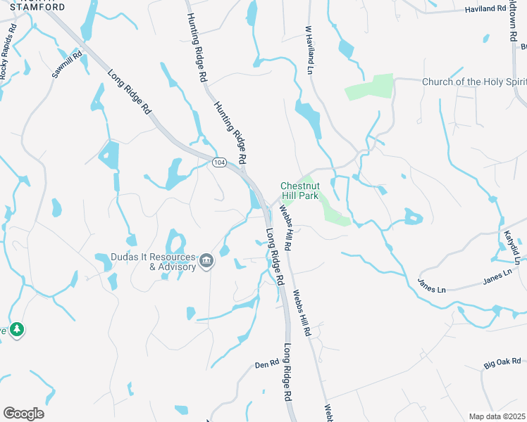 map of restaurants, bars, coffee shops, grocery stores, and more near 1636 Long Ridge Road in Stamford
