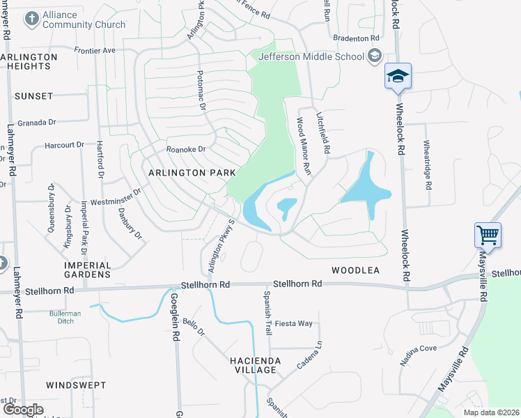 map of restaurants, bars, coffee shops, grocery stores, and more near 4725 Crystal Ridge Cove in Fort Wayne