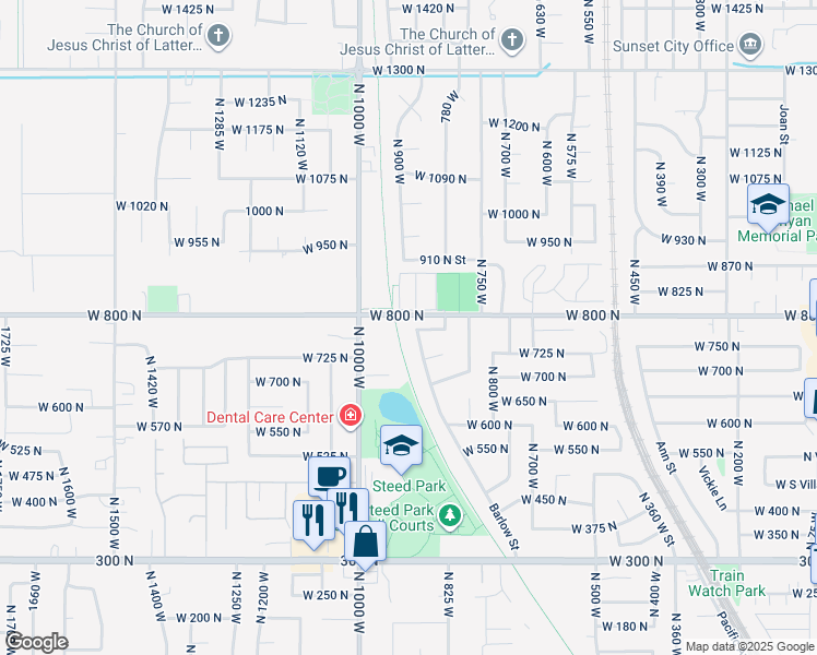 map of restaurants, bars, coffee shops, grocery stores, and more near 780 Barlow Street in Clearfield