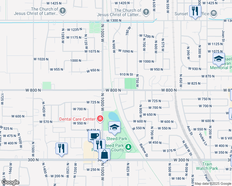 map of restaurants, bars, coffee shops, grocery stores, and more near 780 Barlow Street in Clearfield