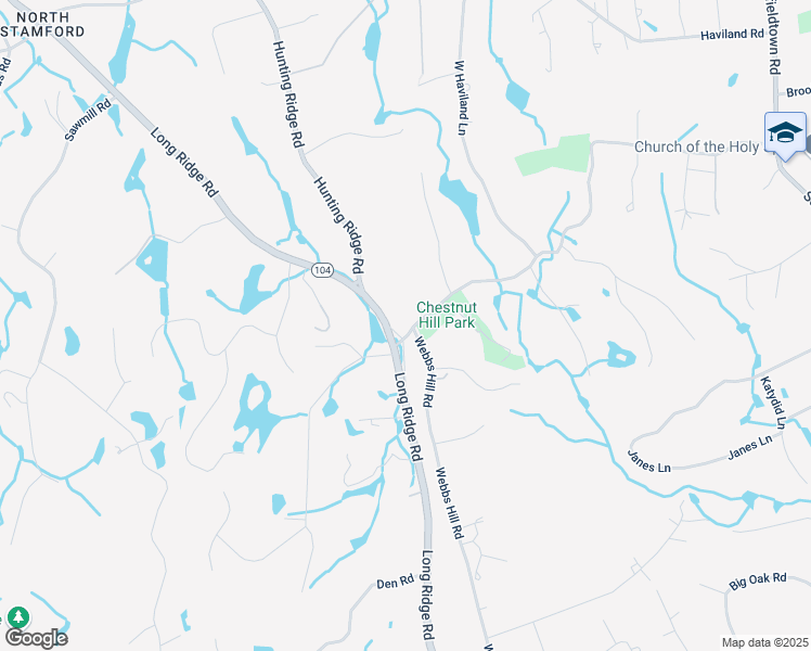 map of restaurants, bars, coffee shops, grocery stores, and more near 1655 Long Ridge Road in Stamford