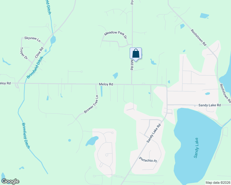 map of restaurants, bars, coffee shops, grocery stores, and more near 2392 Meloy Road in Kent