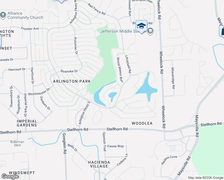 map of restaurants, bars, coffee shops, grocery stores, and more near 4816 Crystal Ridge Cove in Fort Wayne