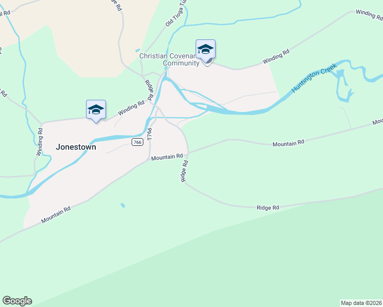 map of restaurants, bars, coffee shops, grocery stores, and more near 736 Ridge Road in Shickshinny