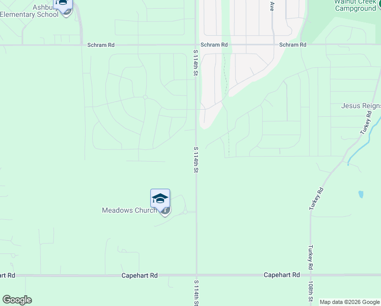 map of restaurants, bars, coffee shops, grocery stores, and more near 12210 South 114th Street in Papillion