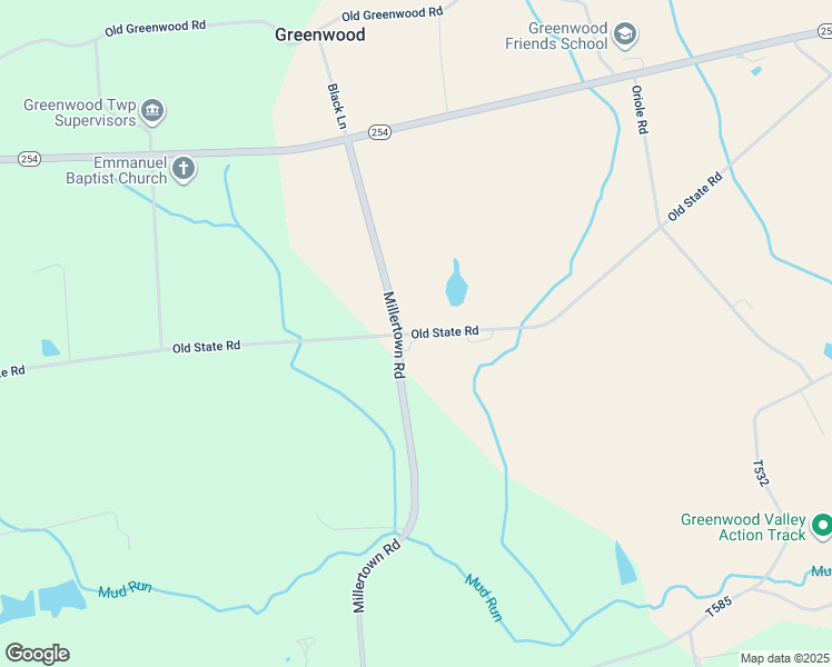 map of restaurants, bars, coffee shops, grocery stores, and more near Old State Road in Columbia County