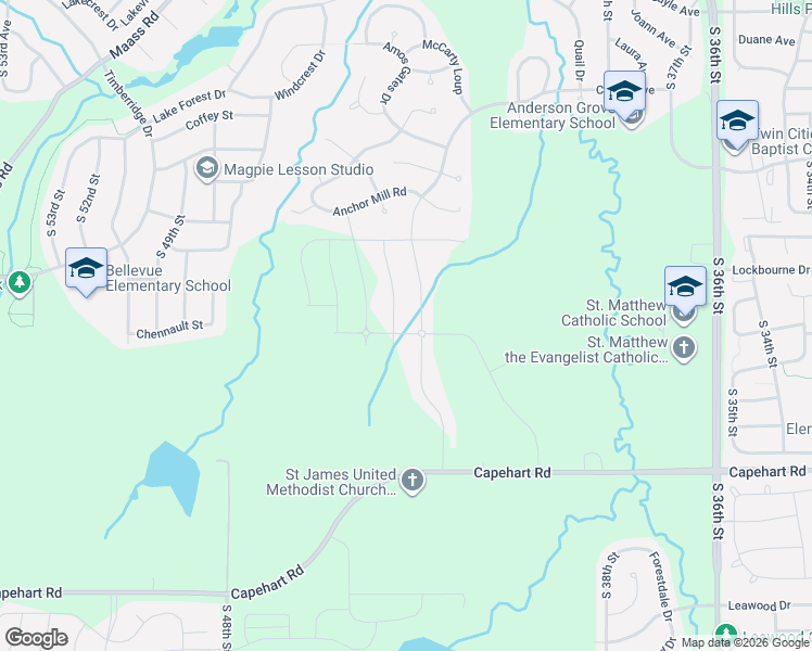map of restaurants, bars, coffee shops, grocery stores, and more near 12206 Quail Drive in Bellevue