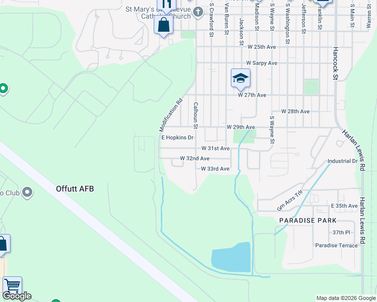 map of restaurants, bars, coffee shops, grocery stores, and more near 905 West 31st Avenue in Bellevue