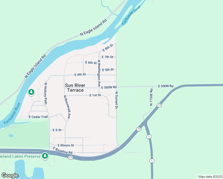 map of restaurants, bars, coffee shops, grocery stores, and more near 7446 East 2nd Street in Saint Anne