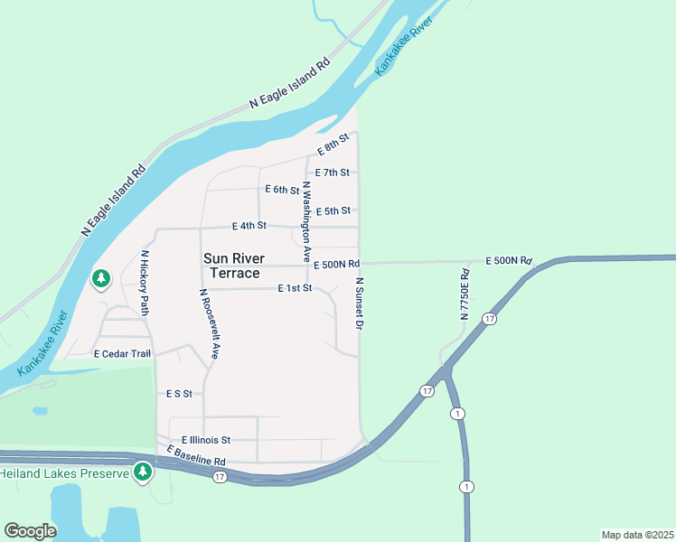 map of restaurants, bars, coffee shops, grocery stores, and more near 7446 East 2nd Street in Saint Anne
