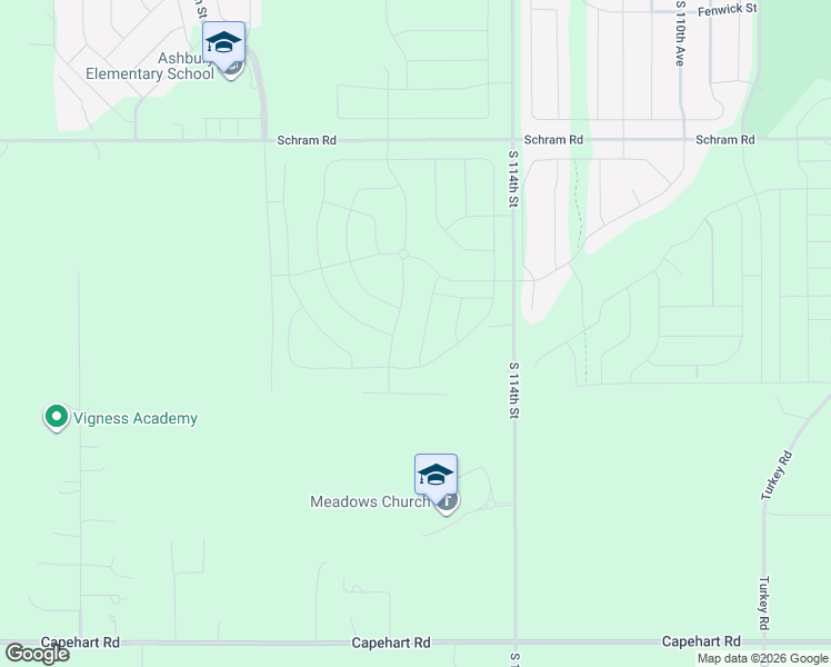 map of restaurants, bars, coffee shops, grocery stores, and more near 12102 South 114th Street in Papillion