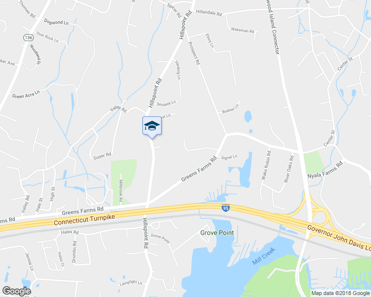 map of restaurants, bars, coffee shops, grocery stores, and more near 29 Edgemarth Hill Road in Westport