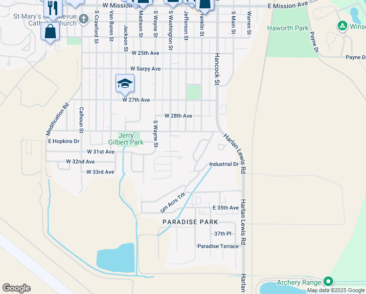 map of restaurants, bars, coffee shops, grocery stores, and more near 22 Hancock Street in Bellevue