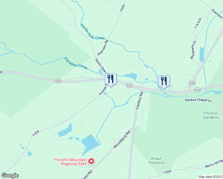 map of restaurants, bars, coffee shops, grocery stores, and more near 6249 Paradise Valley Road in Cresco
