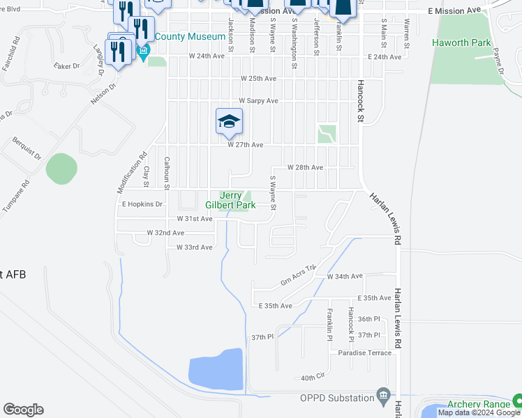 map of restaurants, bars, coffee shops, grocery stores, and more near 407 West 30th Avenue in Bellevue