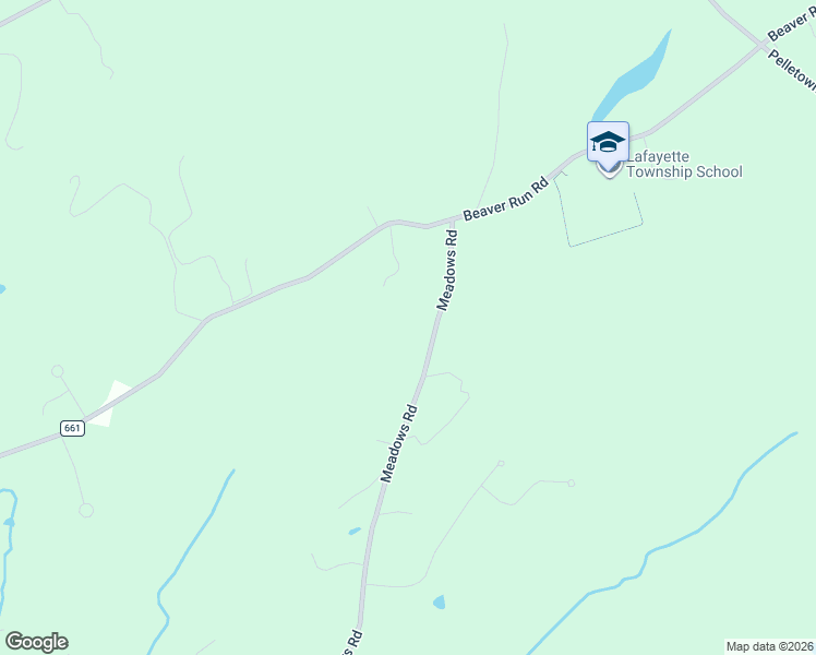 map of restaurants, bars, coffee shops, grocery stores, and more near 159 Meadows Road in Lafayette Township