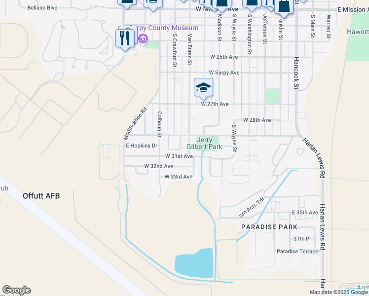 map of restaurants, bars, coffee shops, grocery stores, and more near 708 West 31st Avenue in Bellevue