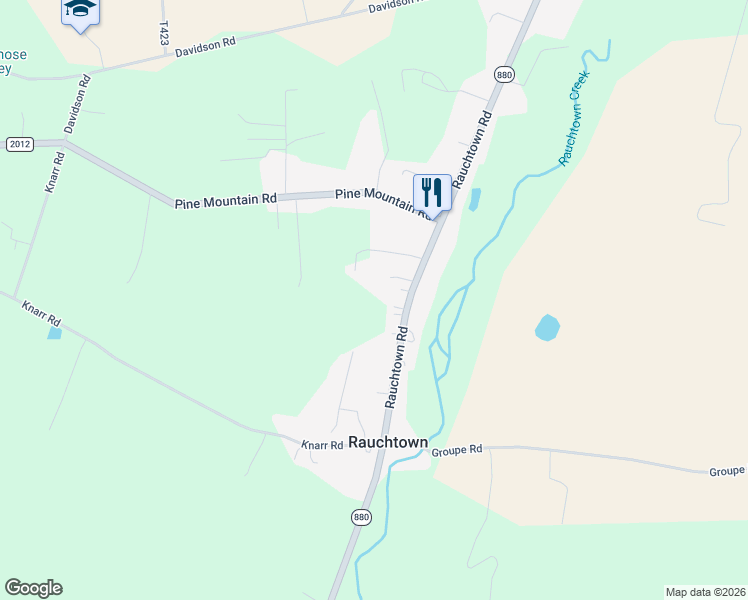 map of restaurants, bars, coffee shops, grocery stores, and more near 3137 Rauchtown Road in Jersey Shore