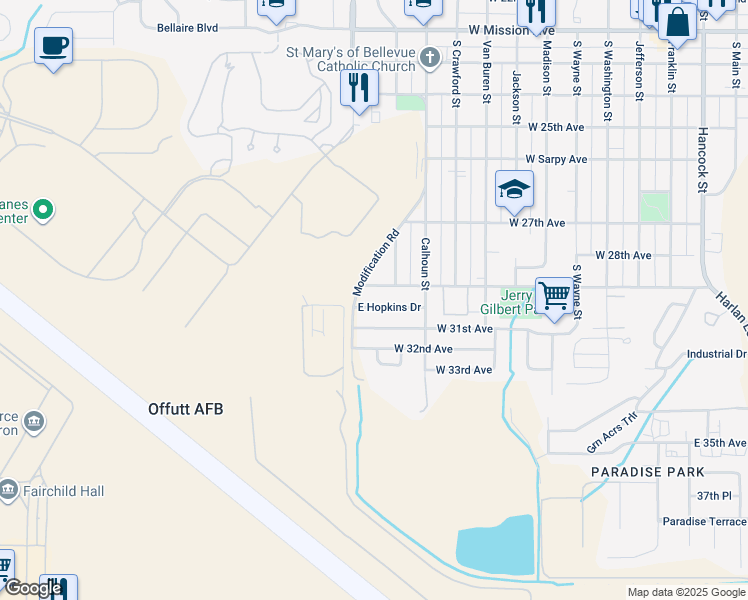 map of restaurants, bars, coffee shops, grocery stores, and more near 1013 West 29th Avenue in Bellevue