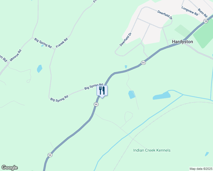 map of restaurants, bars, coffee shops, grocery stores, and more near 3214 New Jersey 94 in Franklin