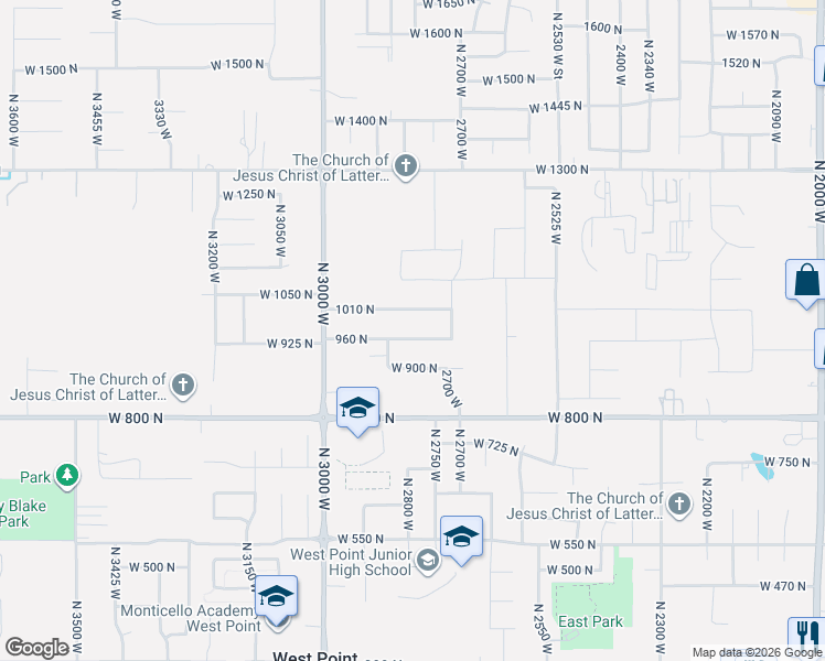 map of restaurants, bars, coffee shops, grocery stores, and more near 2816 960 North in Clinton