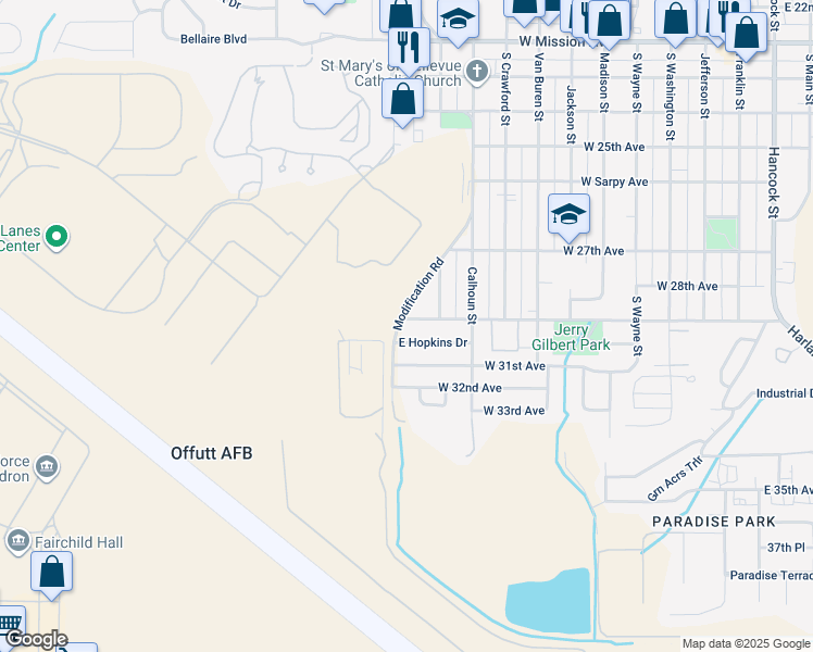 map of restaurants, bars, coffee shops, grocery stores, and more near 1013 West 29th Avenue in Bellevue