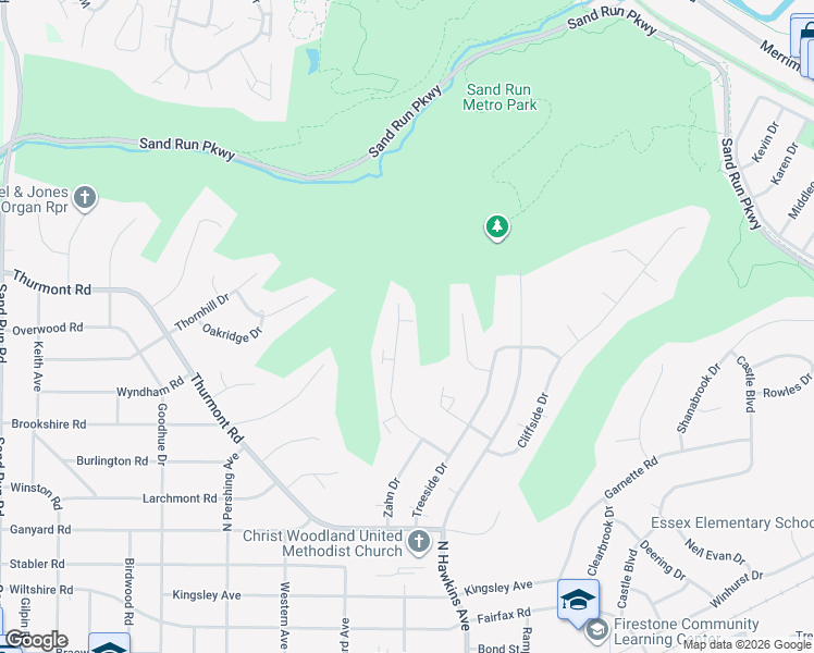 map of restaurants, bars, coffee shops, grocery stores, and more near 1871 Cromwell Drive in Akron