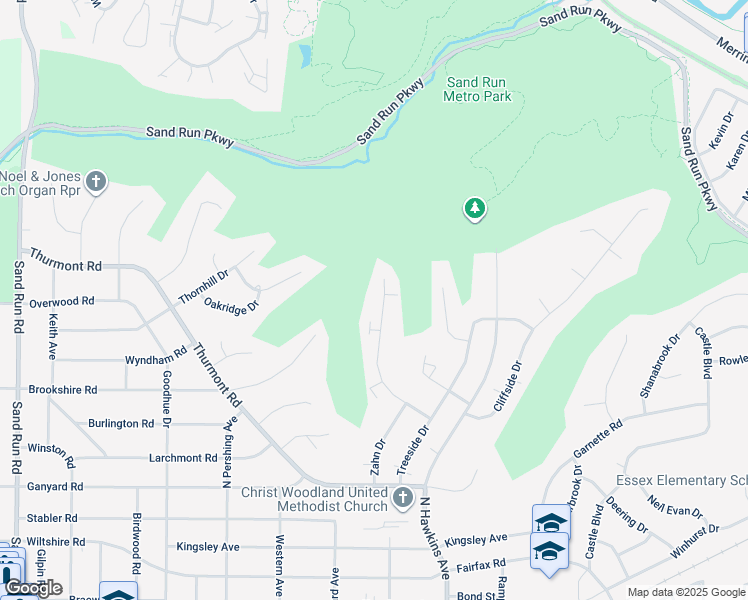 map of restaurants, bars, coffee shops, grocery stores, and more near 1876 Cromwell Drive in Akron