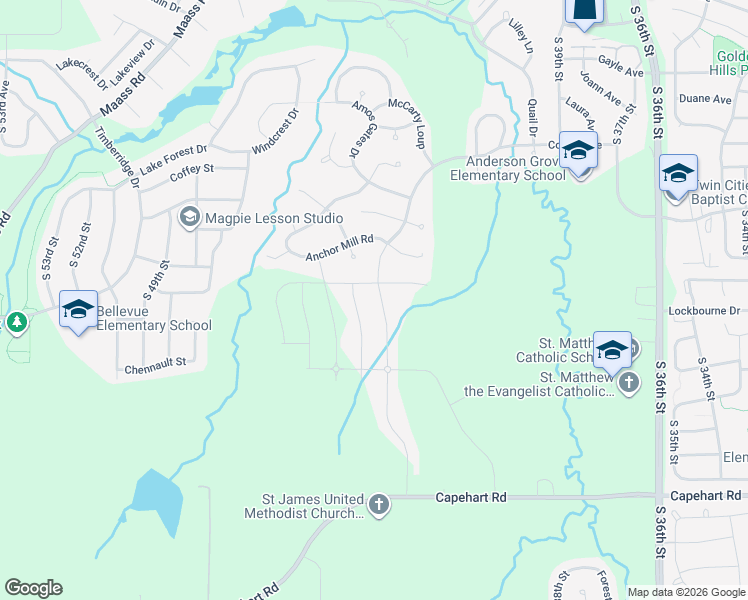 map of restaurants, bars, coffee shops, grocery stores, and more near 12026 Quail Drive in Bellevue
